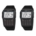 2X LED Electronic Watch Digital Sport Multifunction Calculator Watch Waterproof Watch Computer Style Black Svart