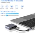 Miniatyrbillede 3 af 5: USB C til VGA HDMI-adapter, 4 i 1 Type C-hub til VGA HDMI 4K UHD
