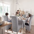 Miniatyrbilde 2 av 5: 4 stk spisestoltrekk Jacquard stretch avtagbart vaskbart B B