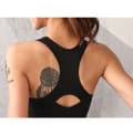 Miniatyrbillede 4 af 5: Sports-bh i Plus Size - Åndbar og Støttende Design Sort L