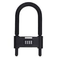 4-digit U-lock – Adjustable lock 120-150 mm – Heavy-duty lock for glass doors/bicycles