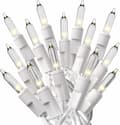 Warm White Christmas Lights (20 ft, 100 lights) - White Christmas Tr Clear Warm White