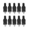 10 st 2-Pin DIN Högtalarkontakt 2-Pin Kontakt Hifi Högtalarkabel Lödanslutning