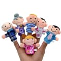 6 st/förpackning Familjefingerdockor Set Mini Plysch Baby Leksak Fingerdockor Leksaker Present 6 st/set 6Pcs/set
