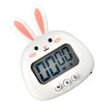 Digital Kitchen Timer Cute Rabbit Magnetic Easy Operation Accurate Clear Alarm for Cooking and Office