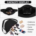 Miniatyrbild 4 av 5: Women's Half Moon Bag, Nylon Bag, Crossbody Bag, Portable Half Moon Purse with Adjustable Strap, Solid Color