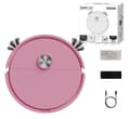 Rechargeable Mini Robot Vacuum Cleaner with Mop, Compact Floor Cleaning Machine Rose Pink Pink