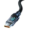120W snabbladdningskabel – med digital display, intelligent avstängning, USB-C för Huawei, Samsung, iPhone 15
