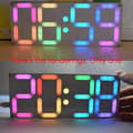 Miniatyrbild 3 av 5: Large Digital Clock with Rainbow Colors, DS3231 DIY Kit with Customizable Colors