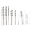 Diamond Drill Bit Set 20 Pieces 4 Sizes 1mm 1.5mm 2mm 2.5mm Twist Tip Jewelry Beach Sea Glass Shell