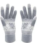 Vinter Touch Screen Handsker Sneblomst Print Hold Varmen til Kvinder og Mænd-FY-
