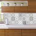 Miniatyrbild 5 av 5: Vintage Tile Decals Kitchen Bathroom Wall Stickers Yellow Blue 10 pcs