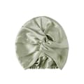 Mulberry Silk Sleep Cap for Women, Double-Layered Silk Sleep Cap Light Green