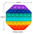 Pikkukuva 4 / 4: 3 kpl Pop It Fidget Lelu Alkuperäinen - Sateenkaari monivärinen multicolor one size multicolor one size