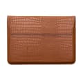 Faux Leather Crocodile Pattern Flap Case, 13-inch Laptop Sleeve with Stand, Laptop Protective Case - Yvan Brown 13 Brown 13 Brown brown