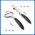 Vegetable Peeler Zinc Alloy Fruit Peeling Knife Multifunctional Kitchen Grater Cutting Tool Durable Design