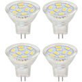 Miniatyrbilde 1 av 5: LED MR11-lamper 2W 12V, GU4 Varmt Hvit 3000K, 20W Halogen Ekvivalent, MR11 G4/GU4.0 LED-lampe (4-pak)