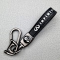 Miniatyrbilde 1 av 5: Personlig Metall Bilnøkkelring med Logo - Lærnøkkelring for Menn Volvo Volvo Silver Hardware Volvo