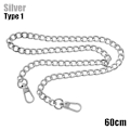 Miniatyrbillede 1 af 10: Skuldertaskeremme til taskekæde SØLV 60 CM TYPE 1 TYPE 1 - høj kvalitet Sølv 60 cmType 1-Type 1 Silver