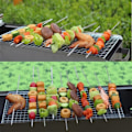 Miniatyrbillede 4 af 5: Grillspyd i rustfrit stål, spyd, kebab, grill, køkken, sølv, 10 stk