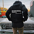 Miniatyrbillede 1 af 2: Sweatshirt Person Hættetrøje Person Hættetrøje, Kære S/M/L/XL/XXL/3XL/4XL Sort L Black
