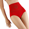 Miniatyrbild 3 av 6: Unik Bodyshaper med Magkontroll - Högmidjade Underkläder Bönpasta färg L Bean paste color