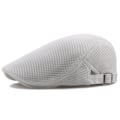 Miniatyrbilde 3 av 8: Stilig Sommerhatt for Menn Pustende Mesh Beret Cream color