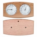 Miniatyrbilde 4 av 4: 2-i-1 Tre Hygrometer Badstue Termometer Dobbel Skive Badstue Temperaturmåler Fuktighetsmåler