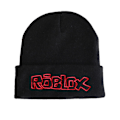 Miniatyrbilde 1 av 2: Unisex Roblox Brevmønstret Strikket Lue Vinter Black