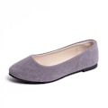 Miniatyrbilde 2 av 4: Spisse Sko Enkle Sko Dame Flats Lett Damesko Grå 42 grey