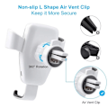 Miniatyrbillede 4 af 5: Bil trådløs oplader bilholder telefonholder stativ til iPhone 15 14 13 12 Samsung S22 S21 Xiaomi induktions hurtigladestation