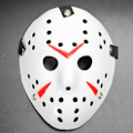 Pikkukuva 1 / 6: Halloween-juhlan Jason Voorhees -maalattu jääkiekkomaski White
