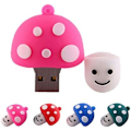 Miniatyrbillede 2 af 5: Silikone U-disk Rosa Lille svampeform Tommelfinger U-disk, 128G