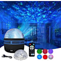 Miniatyrbilde 1 av 5: 2-i-1 Galaxy Lampe, Nordlys og Havbølger Projektor med Fjernkontroll Fargerik Nattelykt Soverom Hjem Decor Gave