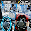 Miniatyrbild 3 av 5: Automatisk Uppvärmd Rattöverdrag 12v 15 Tum Universal Vinter Rattvärmare Handvärmare Rattöverdrag