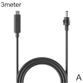 Miniatyrbillede 2 af 3: for STARLINK Mini USB-C til D C Strømkabel 100W med Lamper, Syv Farvelamper (FMY) 3m