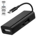 Miniatyrbillede 1 af 5: USB-C 3-i-1 MagSafe-adapter Type C til MagSafe 1/2-konverter til bærbare computere Black
