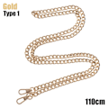 Miniatyrbillede 1 af 10: Taske kæde skulderremme GULD 110 CMTYPE 1 TYPE 1 - høj kvalitet Guld 110 cmType 1-Type 1 Gold