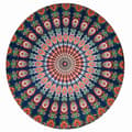 Pikkukuva 2 / 2: Kuvioitu rantahuivi, monivärinen MultiColor one size