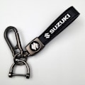 Miniatyrbilde 1 av 5: Bilskinn Sykkel Nøkkelring Metallfinish | Kraftig Nøkkelring | Nøkkelring og Krok Montering Våpenfarge Maskinvare Suzuki Gun Color Hardware