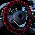 Miniatyrbild 6 av 7: (Kaffe) Varmt Plysch Funda Volante Coche Rattöverdrag Mjuk Inredning Styling Cubre Volante Auto Universal Tillbehör Coffee