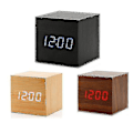 Pikkukuva 3 / 4: Gingko Cube LED Click Clock -herätyskello ääniaktivoinnilla (aika, päivämäärä ja lämpötila) useita värejä Black blue