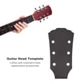 Miniatyrbilde 7 av 10: Gitarhodeplate-mal, produksjonsform for LP-gitarer, kromerstatning, svart