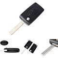 Miniatyrbillede 1 af 5: 3-knaps CE0523 bilnøgle skal VA2 til PEUGEOT Sort one size Black