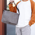 Miniatyrbillede 6 af 7: Canvas messenger taske Mode skuldertaske Fritid