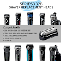 Miniatyrbillede 7 af 8: 32B S3 udskiftningshoveder kompatible med Braun Series 3 elektriske barbermaskiner