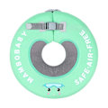 Miniatyrbild 1 av 5: B510 Icke-uppblåsbar babyflytring halsring huvud flytring simring leksaker simtränare för Large Size for 6-12 Months green
