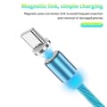 Miniatyrbillede 2 af 5: 1PC Magnetisk opladerkabel til mobiltelefon Type C Flydende Lysende Lyskabel til LED-kabel (1M Multi
