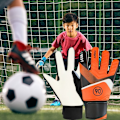 Miniatyrbilde 7 av 10: 1 par barnehåndballer for fotballmålmenn Anti-kollisjon latex PU fotball Håndbeskyttelse hansker Grønn Green 6