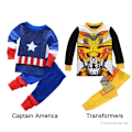 Miniatyrbilde 2 av 8: Gutter Langermet Bukse 2-delt Antrekk Marvel Iron Man Kostyme Captain 2 Captain 2 4-5Y
